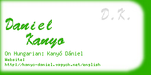 daniel kanyo business card