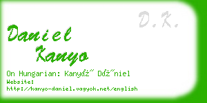 daniel kanyo business card